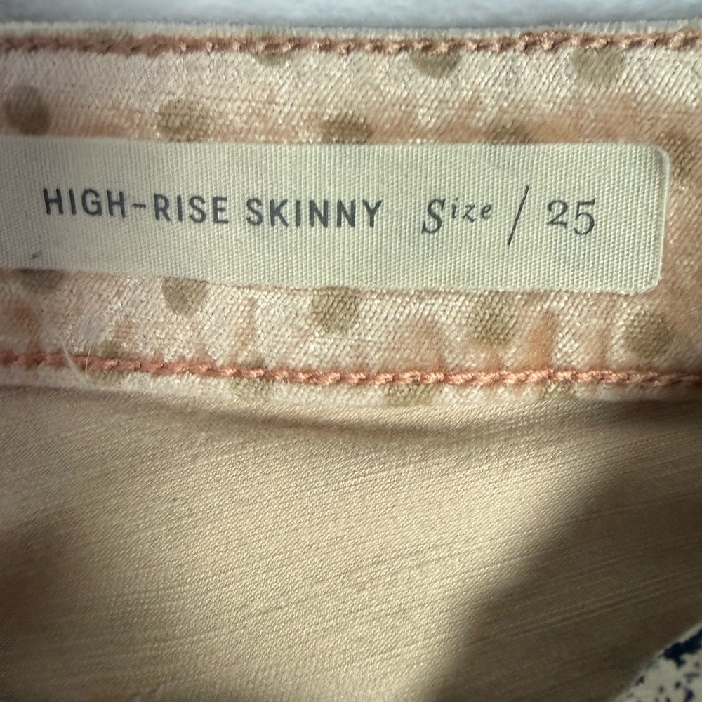 Anthropologie Pilcro & The Letterpress Polka Dot Velvet Pants Size 25 - Picture 6 of 10
